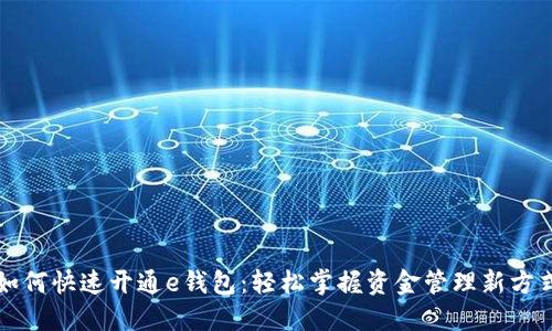 如何快速开通e钱包：轻松掌握资金管理新方式